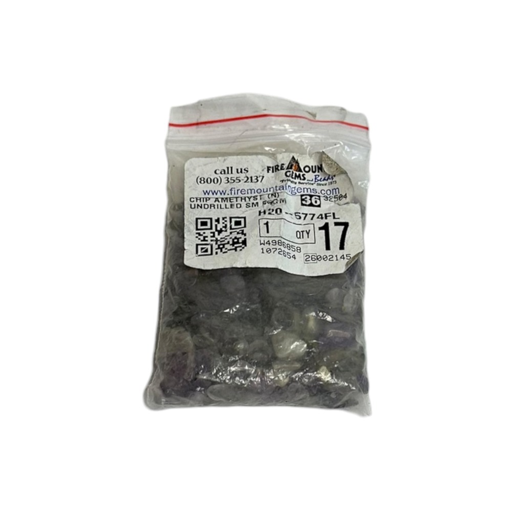 Fire‎ Mountain Gems Amethyst Chips Undrilled 51g Purple New H20-5774FL Gemstones